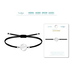 Pulsera Hilo Negro Ojo De Horus Plateado - Coleccion amuleto pulsera negra